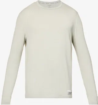 Mens Prp ogo-print Stretch-modal and Cashmere-blend Pyjama top