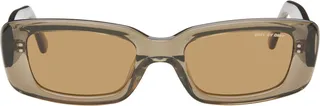DMY by DMY Khaki Preston Sunglasses