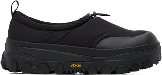 AMOMENTO Black Padded Sneakers