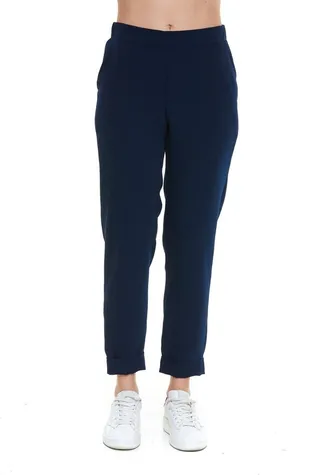 P.A.R.O.S.H. Elastic Waist Cropped Trousers