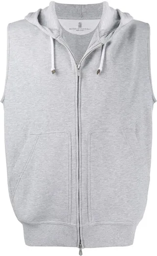 Hooded Jersey Gilet