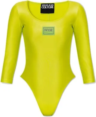Versace Jeans Couture Logo-Patch Stretched Bodysuit