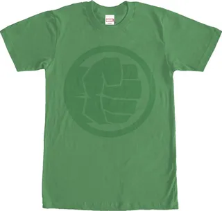 Men's Marvel Hulk Fist T-Shirt - Kelly Green - Medium