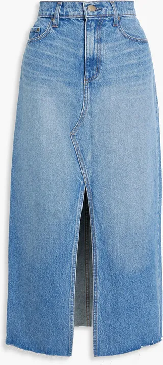 Clementine denim midi skirt