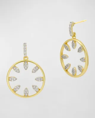 Petals in Bloom Open Hoop Earrings