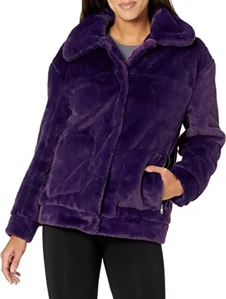 URBAN REPUBLIC Women's Juniors Faux Fur Snap Jacket