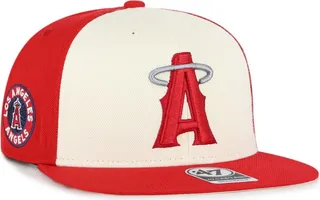 Men's '47 Brand Red Los Angeles Angels 2021 City Connect Captain Snapback Hat