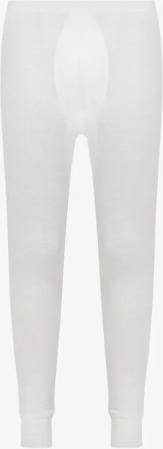 Mens Ecru Branded-waistband Fitted Wool-silk Blend ong Johns