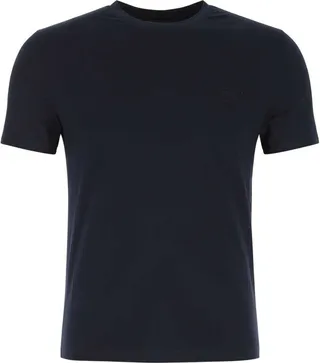 Prada Logo Embroidered Crewneck T-Shirt