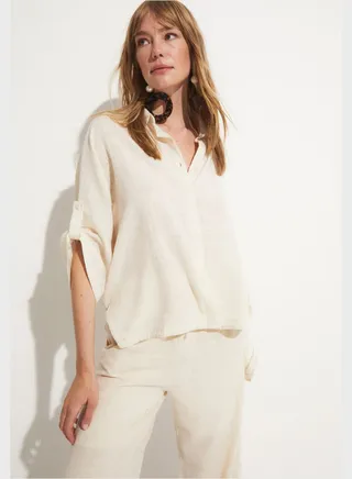 Pocket Detail Button Down Shirt