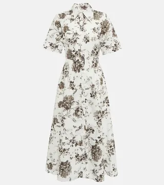 Layla floral poplin shirt dress