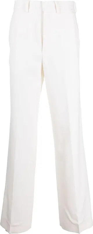 Virgin Wool Straight-Leg Trousers