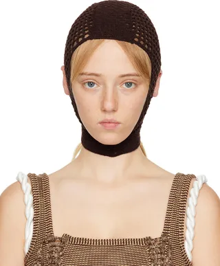 Isa Boulder SSENSE Exclusive Brown Map Balaclava