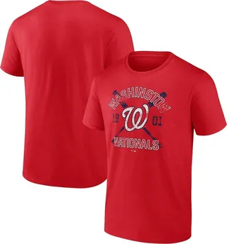 Men's Fanatics Branded Red Washington Nationals Second Wind T-shirt