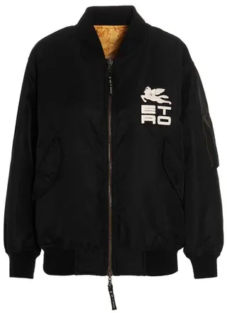 Etro Pattern Embroidered Reversible Bomber Jacket