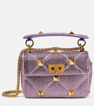 Roman Stud Small embellished shoulder bag