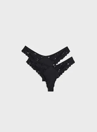2 Pack High Leg Brief