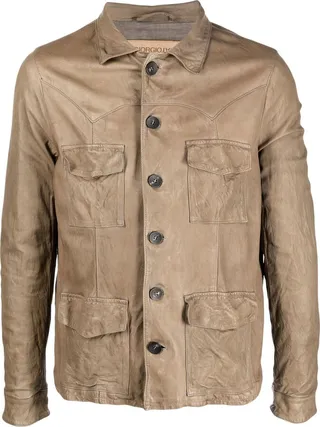 Four Pocket Leather Jacket