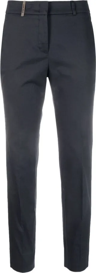 Cropped Slim-Fit Trousers