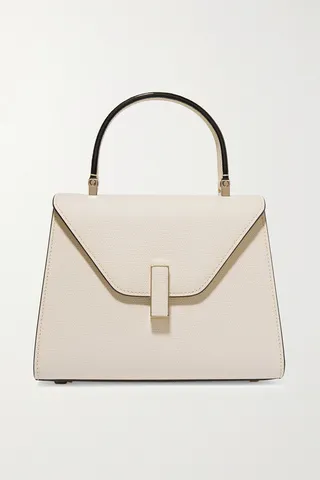 Valextra - Iside Mini Textured-leather Tote - Cream
