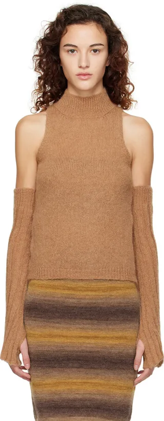 Gimaguas SSENSE Exclusive Brown Aconcagua Turtleneck & Sleeves Set