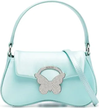 Butterfly-Plaque Leather Bag