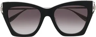 Skull-stud cat-eye sunglasses