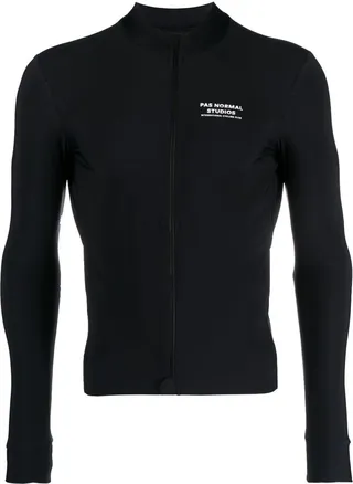 Black Mechanism Cycling Jersey Top