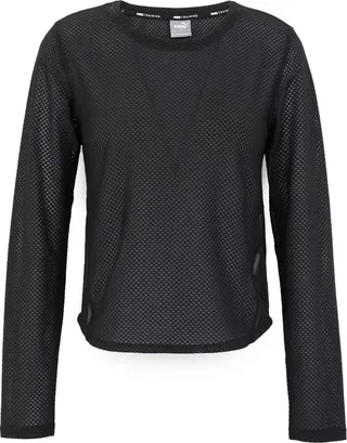 Train Mesh Long Slee T-shirt Black