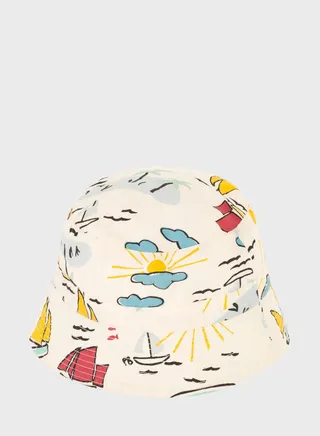 Kids Poplin Explorer Sun Hat
