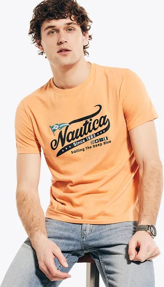 Sustainably Crafted Nautica Heritage Graphic T-Shirt