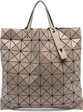 Lucent matte geometric tote bag