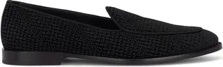 Logo-Print Leather Slippers