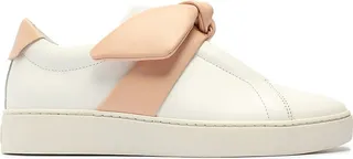 Asymmetric Clarita Leather Slip-On Sneakers