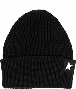 Chunky-Knit Logo-Patch Beanie