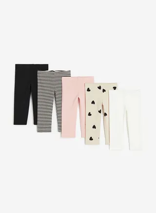 Kids 5 Pack Assorted Leggings