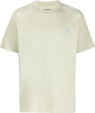 logo-embroidered organic-cotton T-shirt