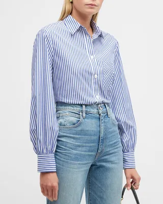 Maxine Striped Button-Front Shirt