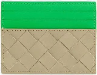 Bottega Veneta Two-Tone Woven Cardholder