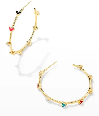 Haven Heart Hoop Earrings