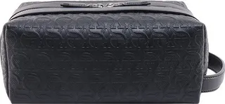 Salvatore Ferragamo Gancini-Pattern Zipped Clutch Bag