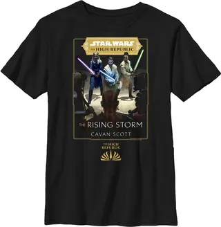 Boy's Star Wars The High Republic The Rising Storm Cover T-Shirt - Black - Small