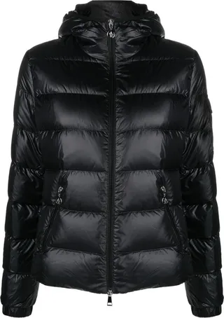 Black Hooded Padded Jacket