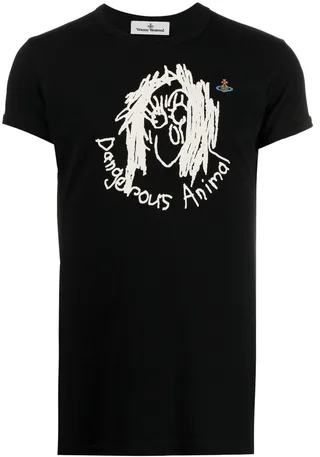 graphic-print cotton T-shirt