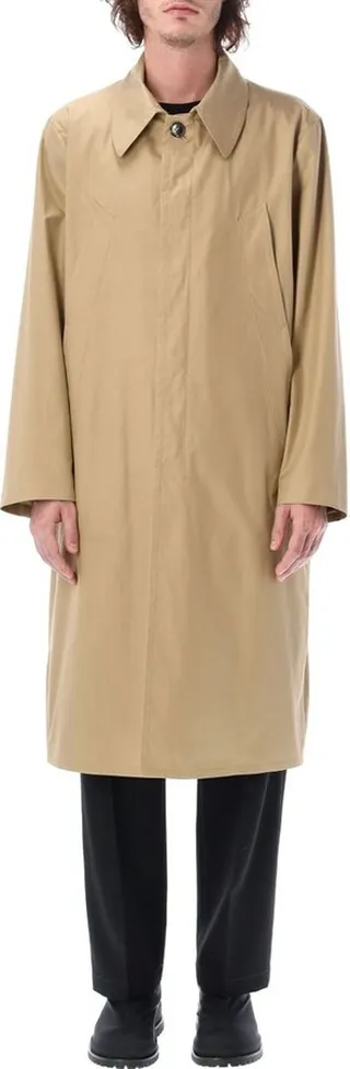 MM6 Maison Margiela Single-Breasted Buttoned Trench Coat