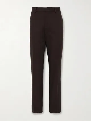 Merse Straight-Leg Cotton Oxford Trousers