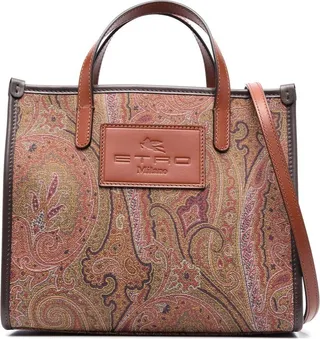 Paisley-Print Tote Bag