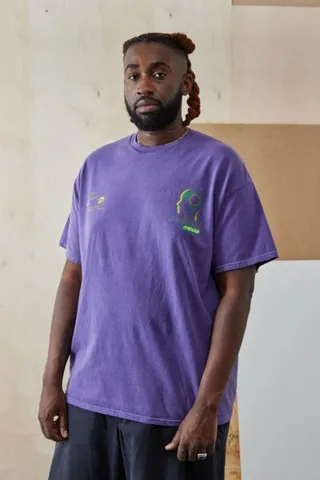 UO Purple Hybrid Minds Tee