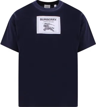 Burberry Logo Detailed Crewneck T-Shirt