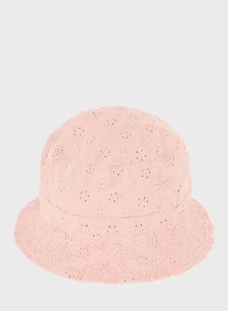 Kids Broderie Anglaise Sun Hat